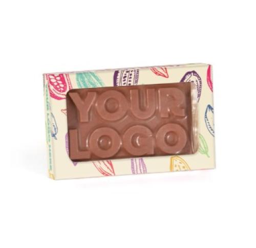 Eco Window Box - 3D Bespoke Milk Chocolate Bar