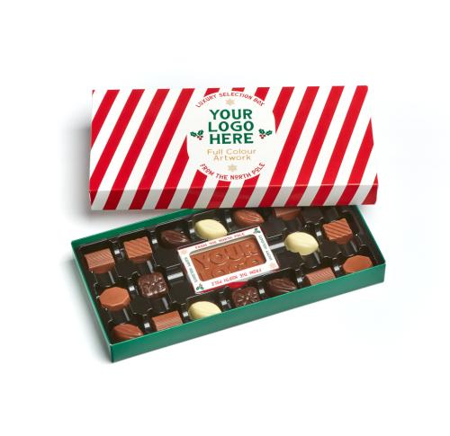Christmas Corporate Selection Chocolate Boxes - 18 Truffles And Bar