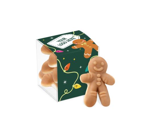 Clear Cube - Christmas Gingerbread Men