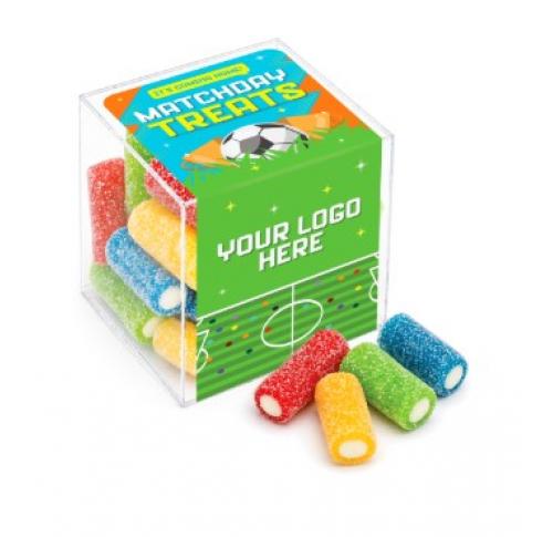 Match Day Treats - Clear Cube - Fizzy Bites Sweets