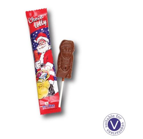 Branded Chocolate Santa Lolly