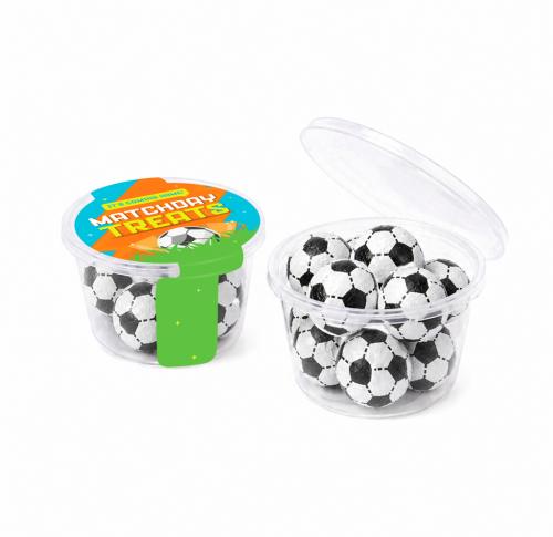 Eco Range – Eco Maxi Pot - Chocolate Footballs