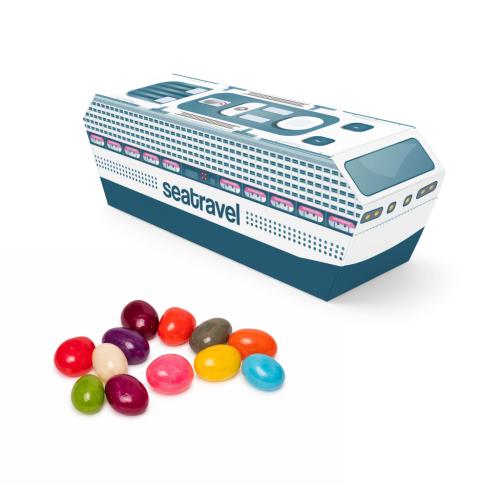 Branded Eco Ferry Sweet Box - Jelly Bean Factory®