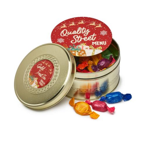 Branded Gold Treat Tin - Quality Street