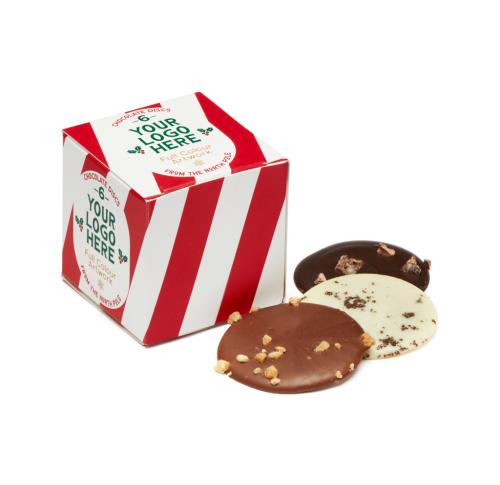 Eco Christmas Maxi Cube X 6 Chocolate Discs