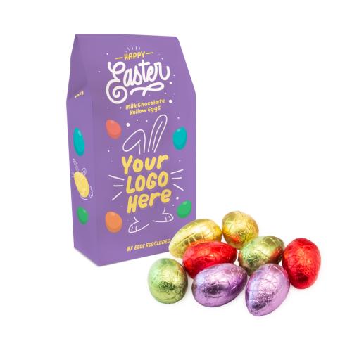 Hollow Chocolate Easter Eggx x 8 - Eco-Friendly Custom Carton