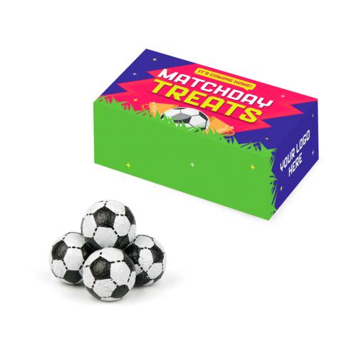 Eco Friendly Maxi Box - Chocolate Footballs Custom Logo