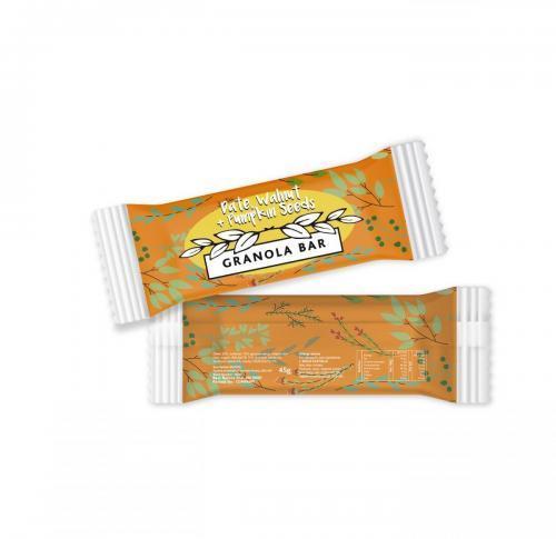 Paper Flow Bag - Date, Walnut & Pumpkin Seeds - Granola Bar