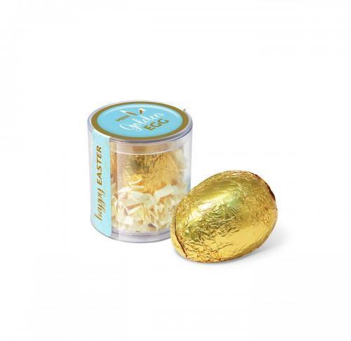 Easter – Clear Pot - Gold foiled egg