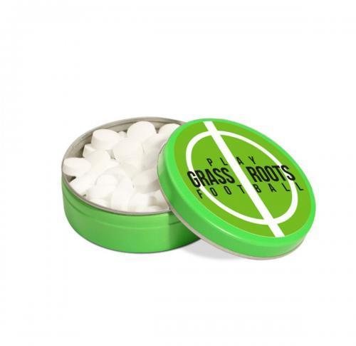 XS Peppermint Tin - Green - Paper Label