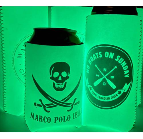 Branded Glow In The Dark Can Koozies Stubbies