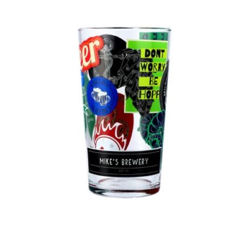 Full Colour Digital Wrap Conique Pint Glass
