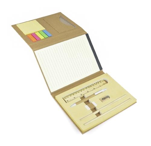 Eco Stationery Set - Ruler, Ballpen, Eraser, Shapener, Post It Flags ...
