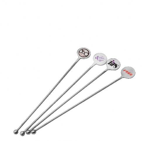 Branded Stainless Steel Cocktail Stirrers Swizzle Sticks