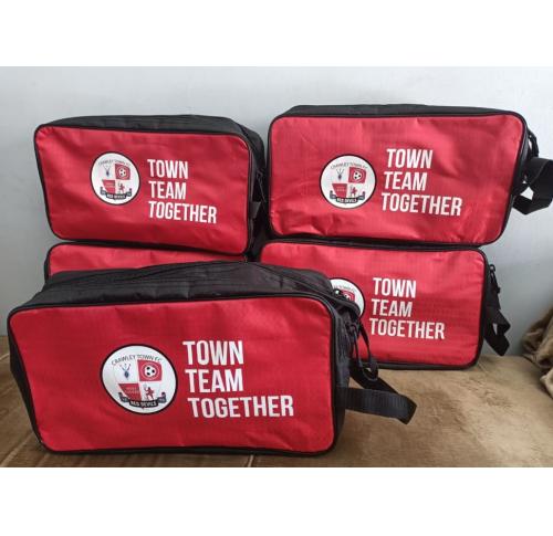 Printed Football Club Boot Bags