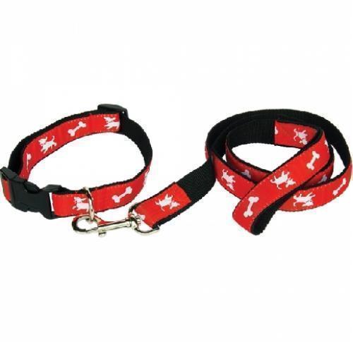 Printed Satin Applique or Woven Applique Dog Collar