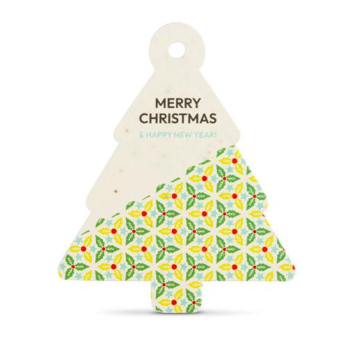 Branded Christmas Tree Seed Paper Decoration