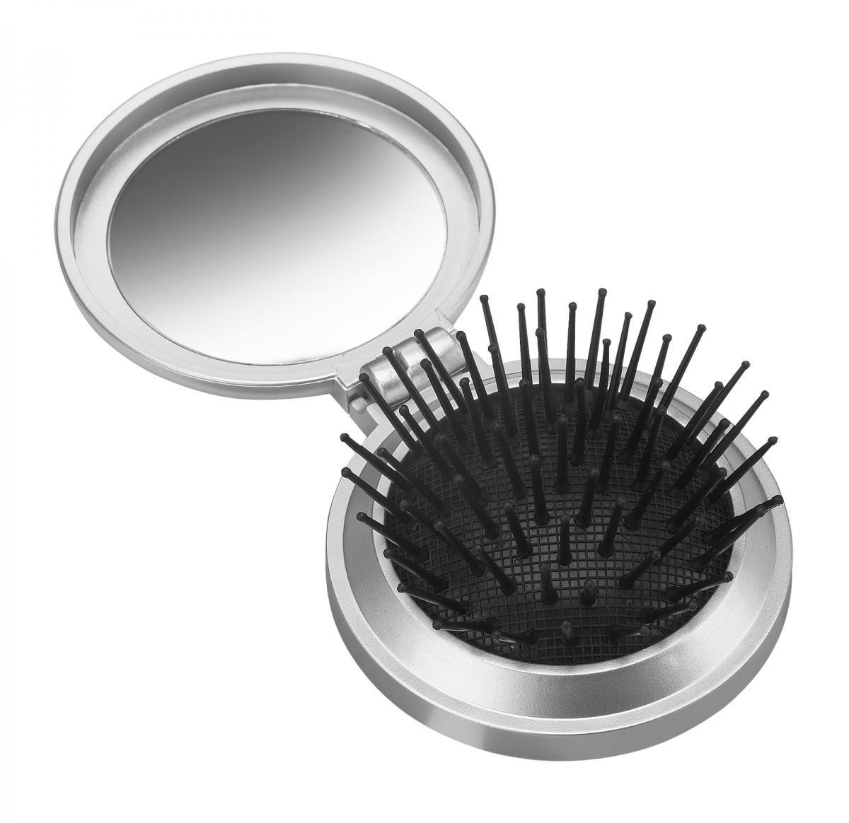 Travel hairbrush -BONGAREE SILVER