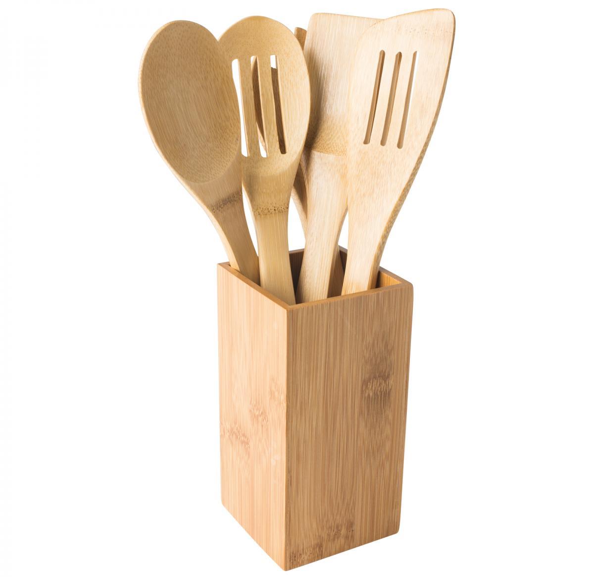 Bamboo Kitchen Tool Set -CUBA