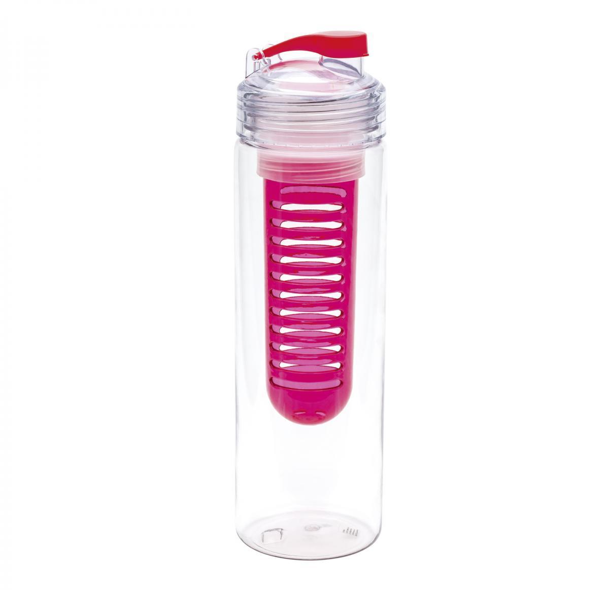 Custom Water Bottles With Fruit Infuser 700ml -JOLIETTA RED