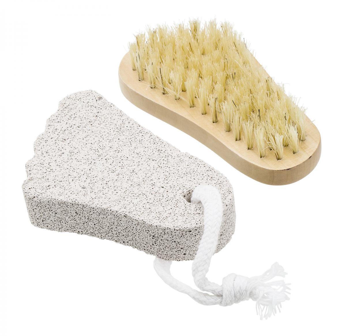 Spa Set -Pumice Stone & Wooden Body Brush