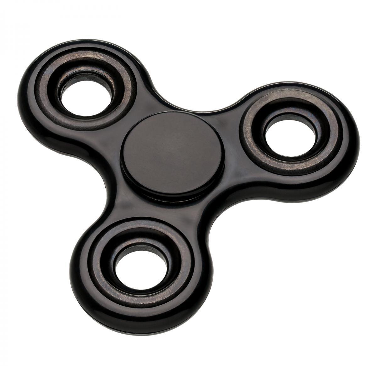 Printed Black Fidget Spinners