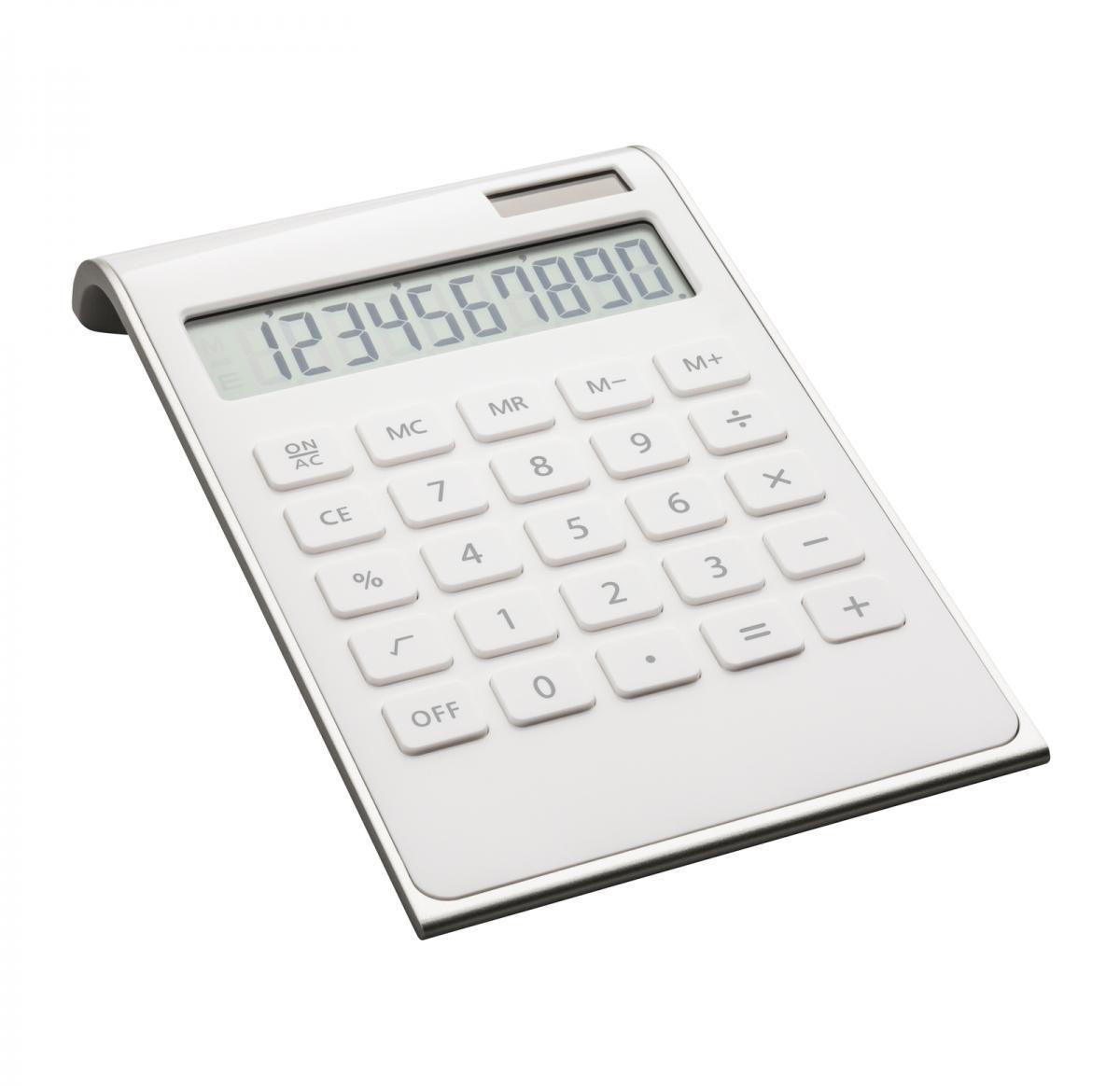 Calculator -VALINDA WHITE SILVER