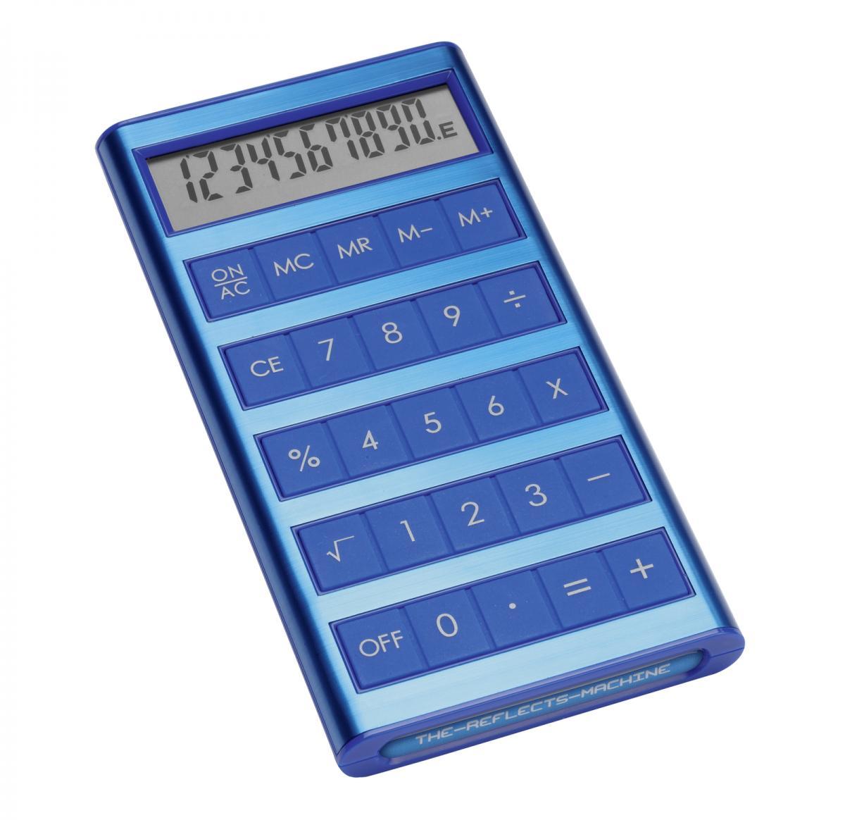 Solar calculator -MACHINE BLUE