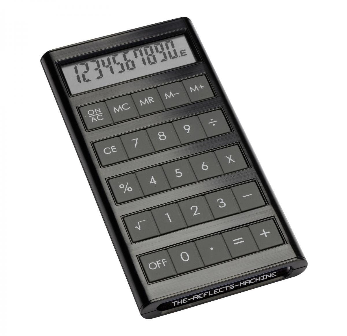 Solar calculator -MACHINE BLACK