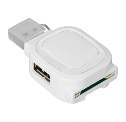 2-port USB hub and card reader -COLLECTION 500