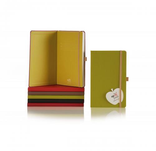 Eco Promotional Castelli Medium Notebooks Made From Apple Peel