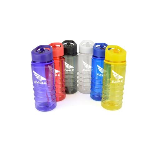 Branded Water Bottles With Straw 550ml Plastic Sipper BPA Free