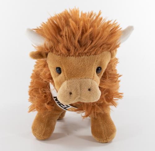 14 Cms Soft Plush Toy Highland Cow Custom Logo