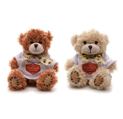 Custom Printed Small Patched Paw School Teddies 12cms