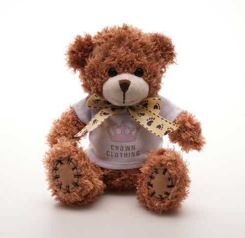 Logo Printed Medium Patched Paw Teddy Bears 18cms