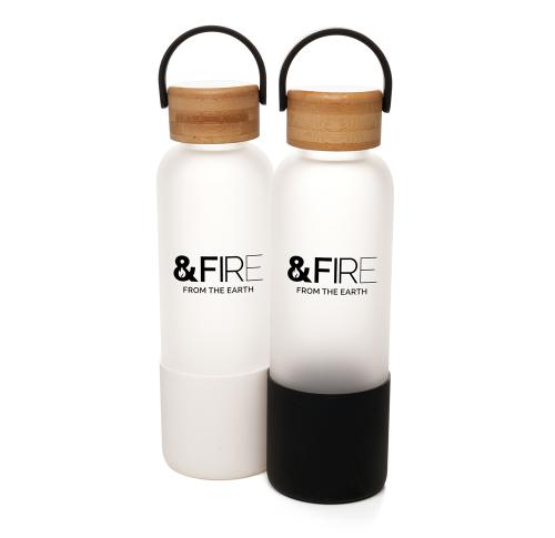 Lunar 500ml Glass Water Bottle