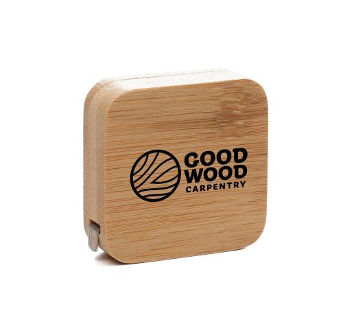 Bamboo Measuring Tape Printed Logo