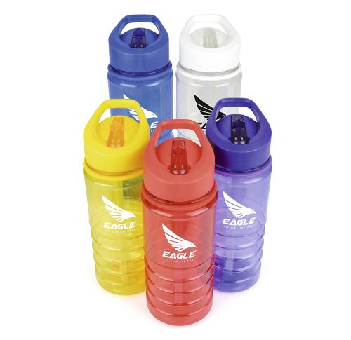 Printed PET Eco Friendly 550ml Transluscent Sports Water Bottle