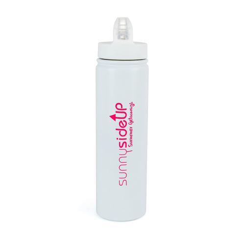 Custom Double Walled Stainless Steel Water Bottles Flip Lid 580ml