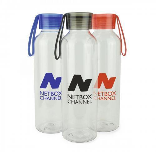 Promotional Tritan Plastic Sports Water Bottle 600ml Carrying Strap