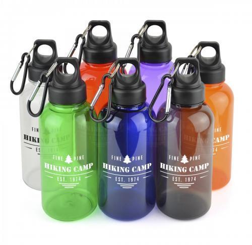 Promotional Sports Water Bottle 500ml Carabiner Clip