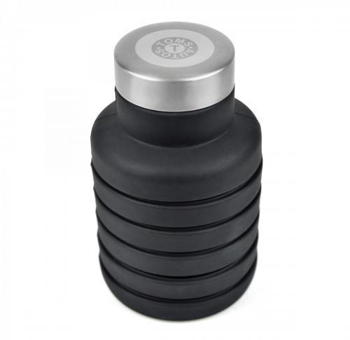 Foldable Silicone Bottle - Black