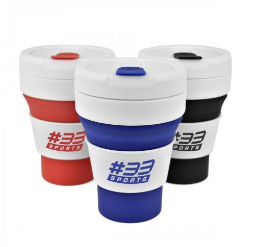Collapsible Coffee Cup 335ml Silicone Pocket Cup