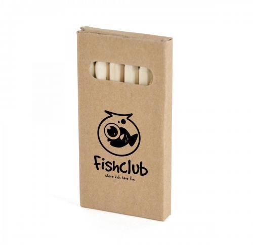 Custom Doodle Coloured Pencil Set 6 Wooden Crayons