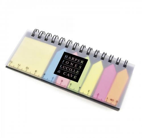 Notepad Spiral Bound Sticky Notes & 6 Sets of Page Flags