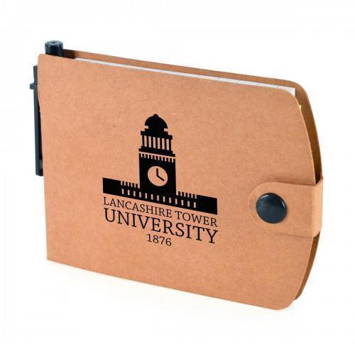University Eco Natural Card Flip Notebook, Sticky Notes & Page Flags