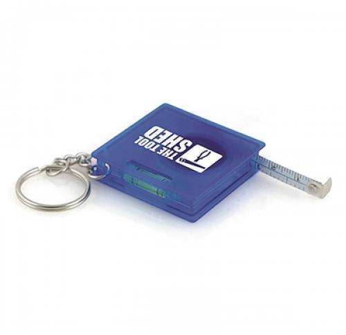Promotional Plastic Tape Measure 1 Metre Keychain