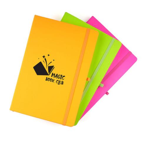 A5 Neon Mole Notebooks Custom Branded Logo