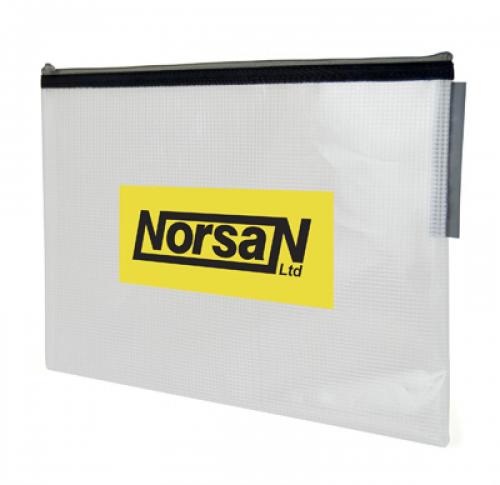 Promotional Printed Crosshatch Zipped Document Wallets