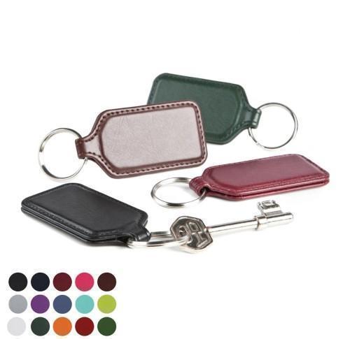 Branded Belluno Rectangular Key Fob Garage Keyrings